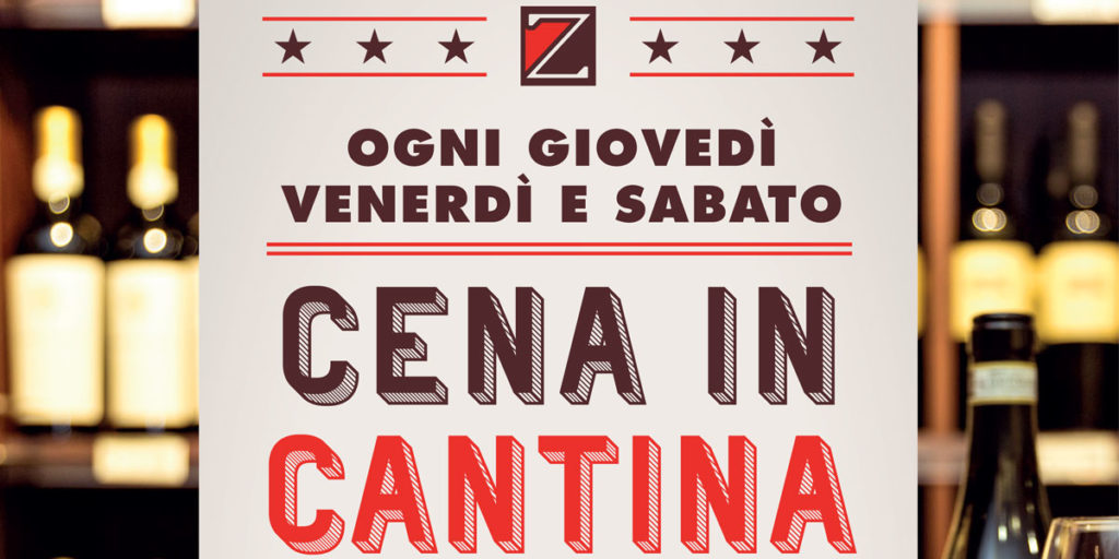 Cena in cantina ogni giovedì, venerdì e sabato